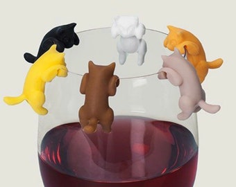 Wine Glass Marker Set- Paws Off™