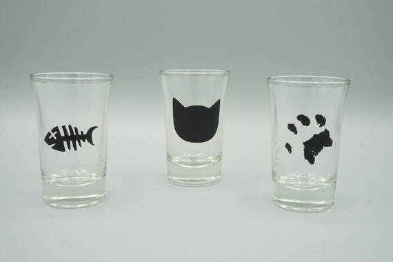 Cat Themed Shot Glasses