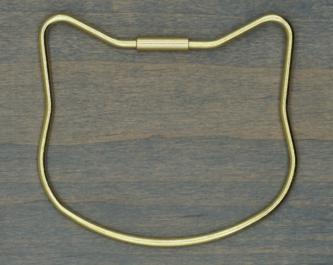 Brass Cat Key Ring
