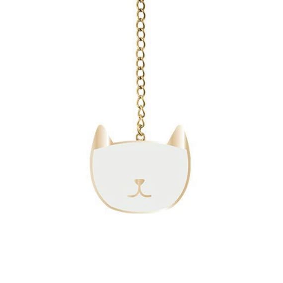 Teacup Cat Charm and Tea Ball For Loose Tea