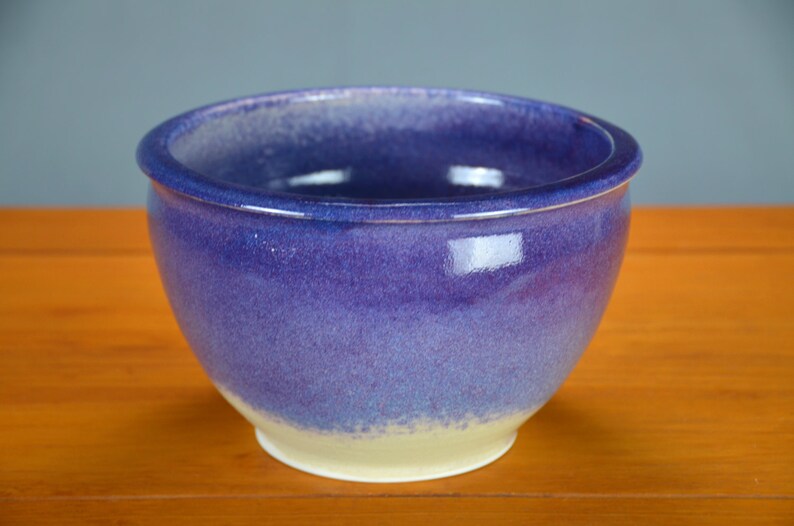 Flower Pot Air Plant Indoor Herb Garden Purple White Ceramic Planter Pot Caldwell Pottery Container Hand Thrown Porcelain Succulent