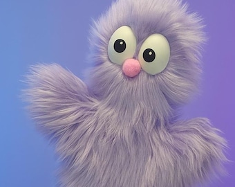 SHAGGY Hand-Puppet - Light Purple!
