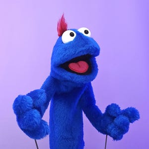Rod-Arm Practice Puppet Mark 1 - BLUE