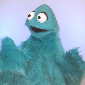 Live-Hands Practice/Training Puppet  - TURQUOISE  BLUE!