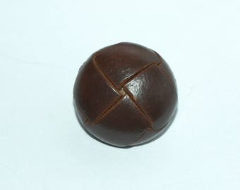 Cuero tejido marrón oscuro de 3/4" (20 mm)