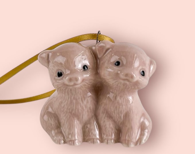 Pig Duo Ornament