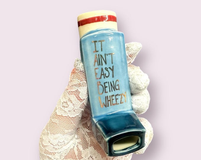 Wheezy Blue Realistic Inhaler