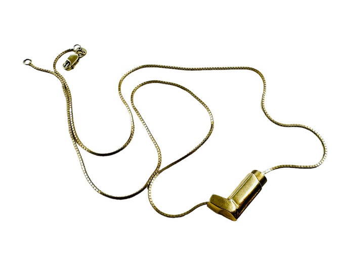 FOR TRILBY Gold Plated Inhaler Necklace