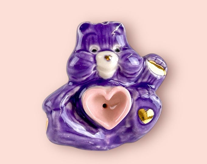Purple Care Bear Pipe