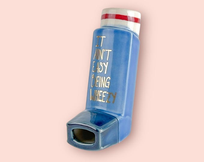 Wheezy Blue Realistic Inhaler