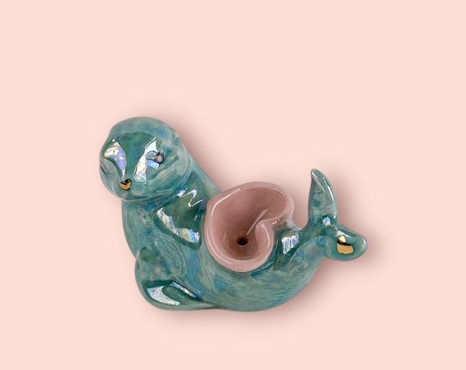 Aegean Green Opal Seal Pipe