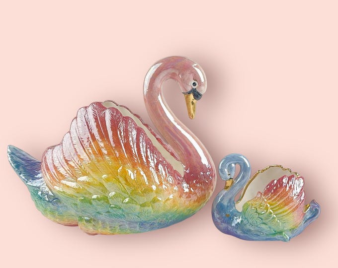 FOR ANNIKA Rainbow Swans!