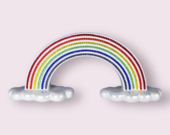SALE! BEDAZZLED Rainbow Menorah