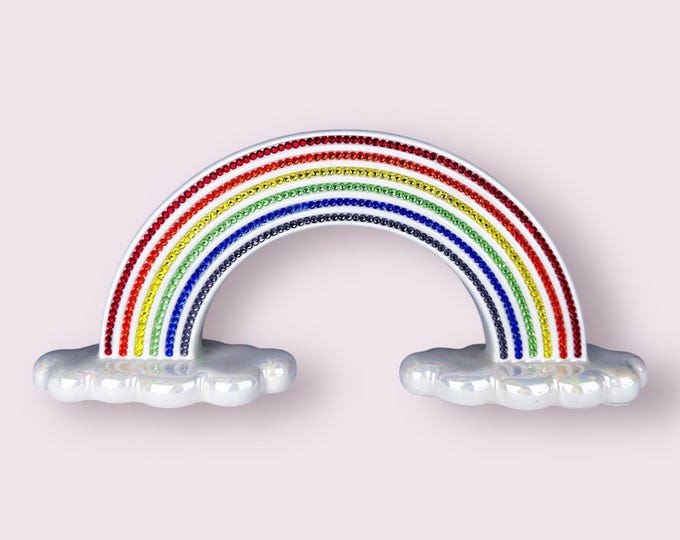SALE! BEDAZZLED Rainbow Menorah