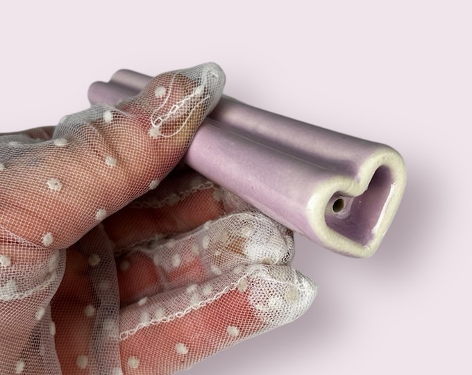 SALE! Lilac Tapered Heart Pipe