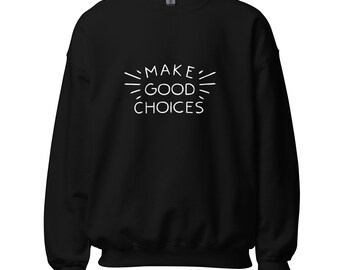 MGC White on Black Unisex Sweatshirt