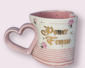 Power Femme Heart Mug