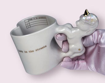 SALE! Lady in the Streets Freak in the Spreadsheets Unicorn Heart Mug