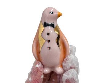 Orange Tuxedo Penguin with 22K Gold Accents