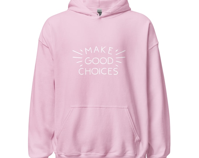 Unisex MGC White on Pink Hoodie