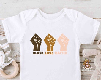 Black Lives Matter Baby Onesie® / Toddler Shirt - BLM - Baby Activist - Black History - Anti-Racism Onesie®  - Stay Woke Toddler T-Shirt