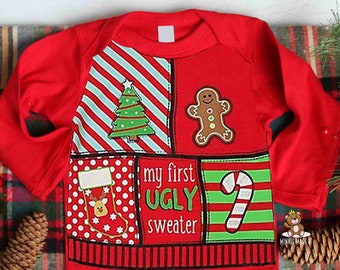 baby's first ugly christmas sweater