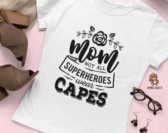super mom shirt with cape