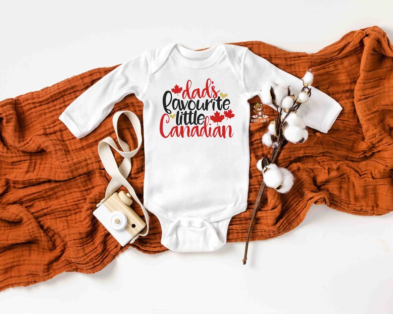 Dad/'s Favorite Little Canadian Baby Onesie\u00ae Toddler Tee Canada Day Tee Canadian Kid Canadian Toddler Shirt Proud Canadian Baby