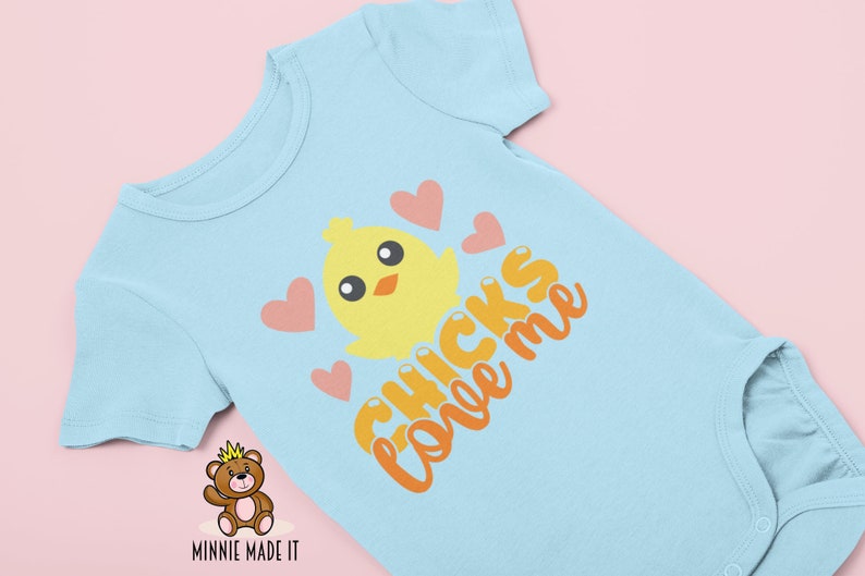 Cute Baby Boy Romper- Easter Baby Onesie\u00ae Toddler Sizes Available Ladies Man Baby Boy Onesie\u00ae Animal Theme Onesie\u00ae Chicks Love Me