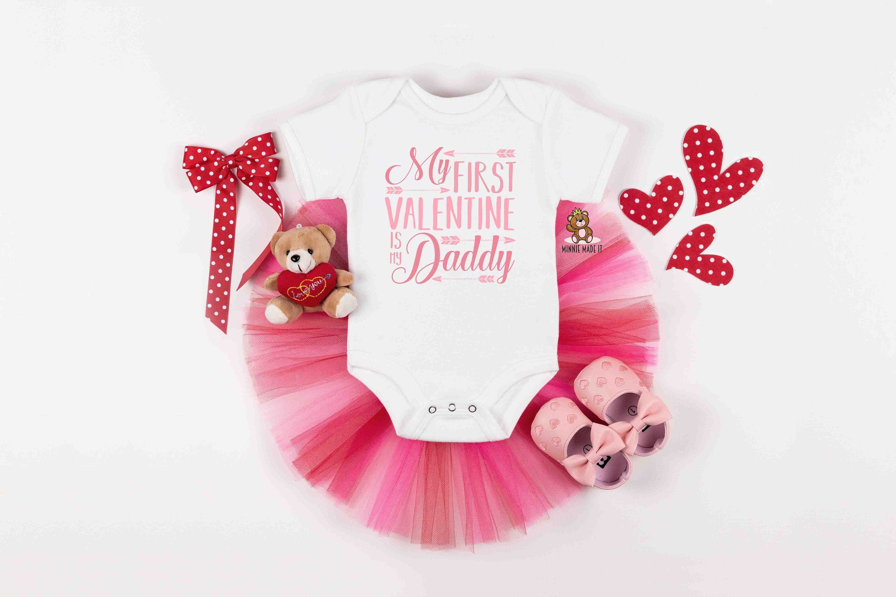 My First Valentine's Day Shirt - Valentines Onsie Printable Iron