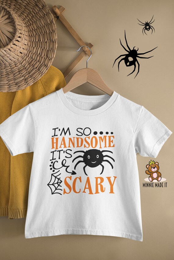 I m so Handsome It s Scary Baby Boy Halloween Onesie Toddler Shirt Funny Baby Boy Halloween Shirt Handsome Baby Onesie Etsy Canada