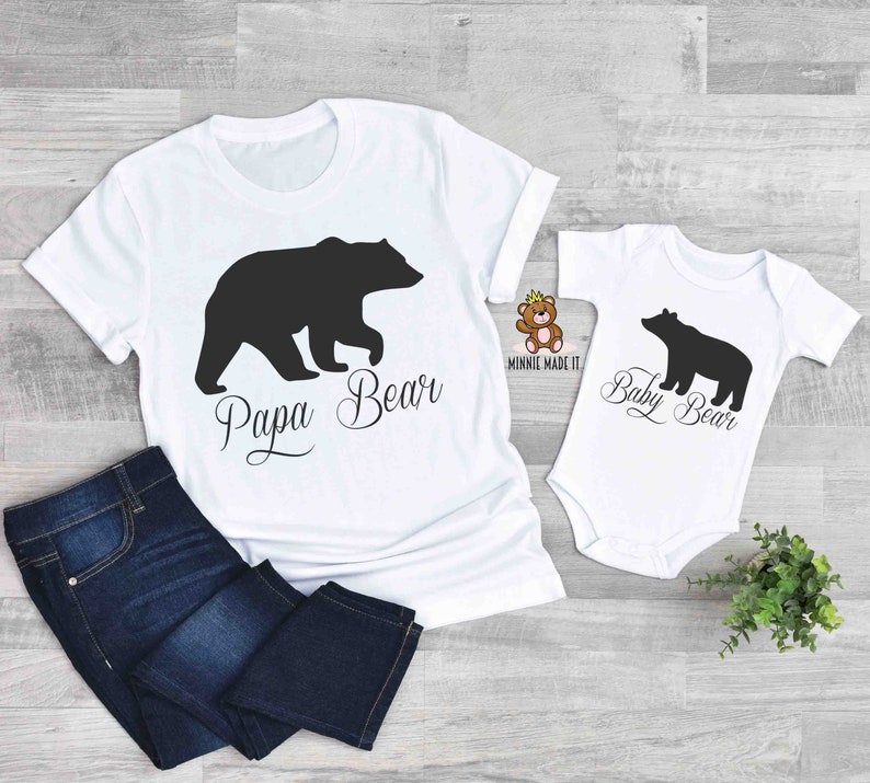 daddy bear baby bear t shirt