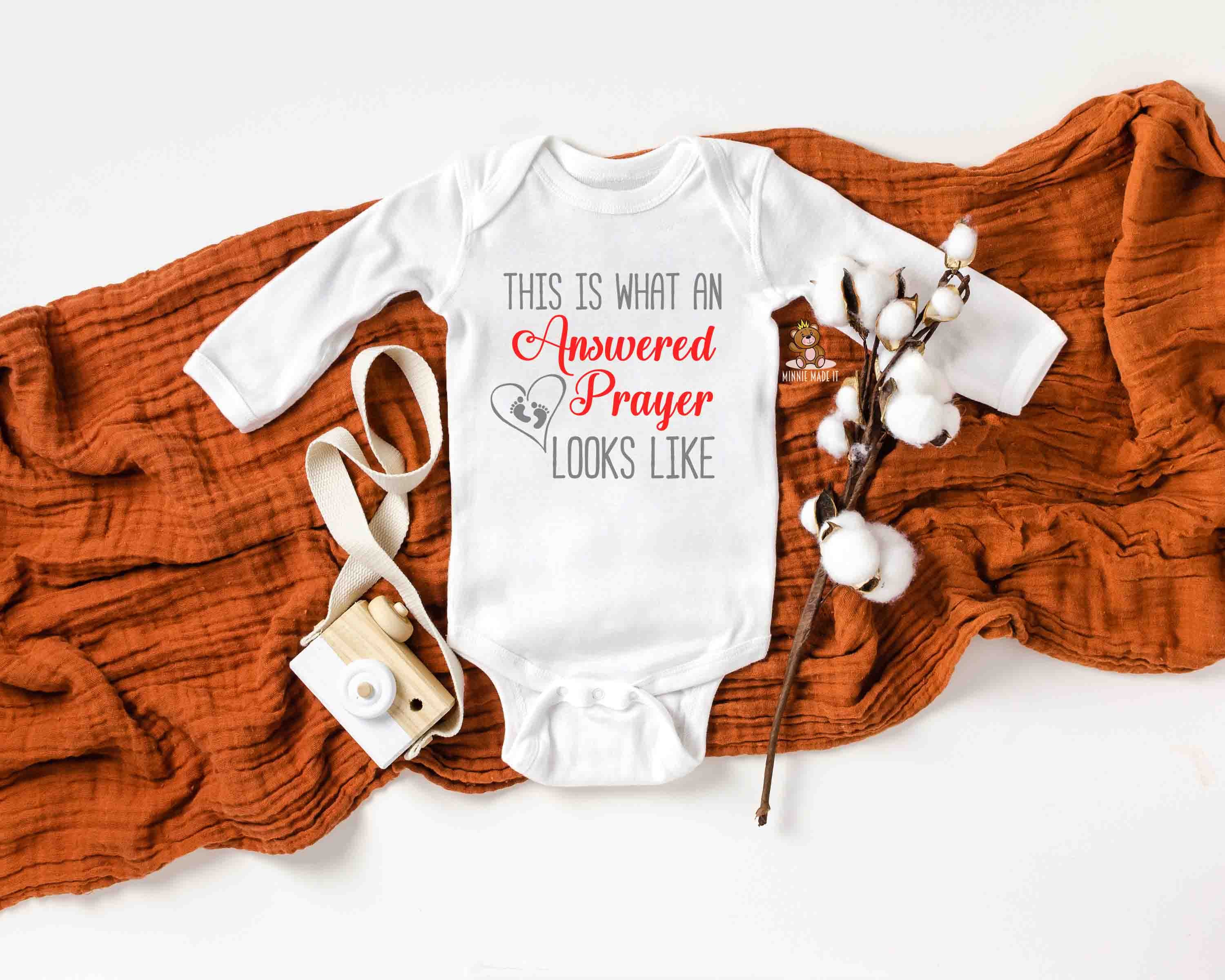 This is What an Answered Prayer Looks Like Baby Onesie® Add ...