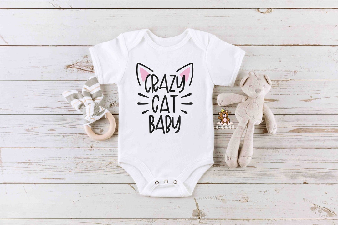 Crazy cat cheap baby onesie