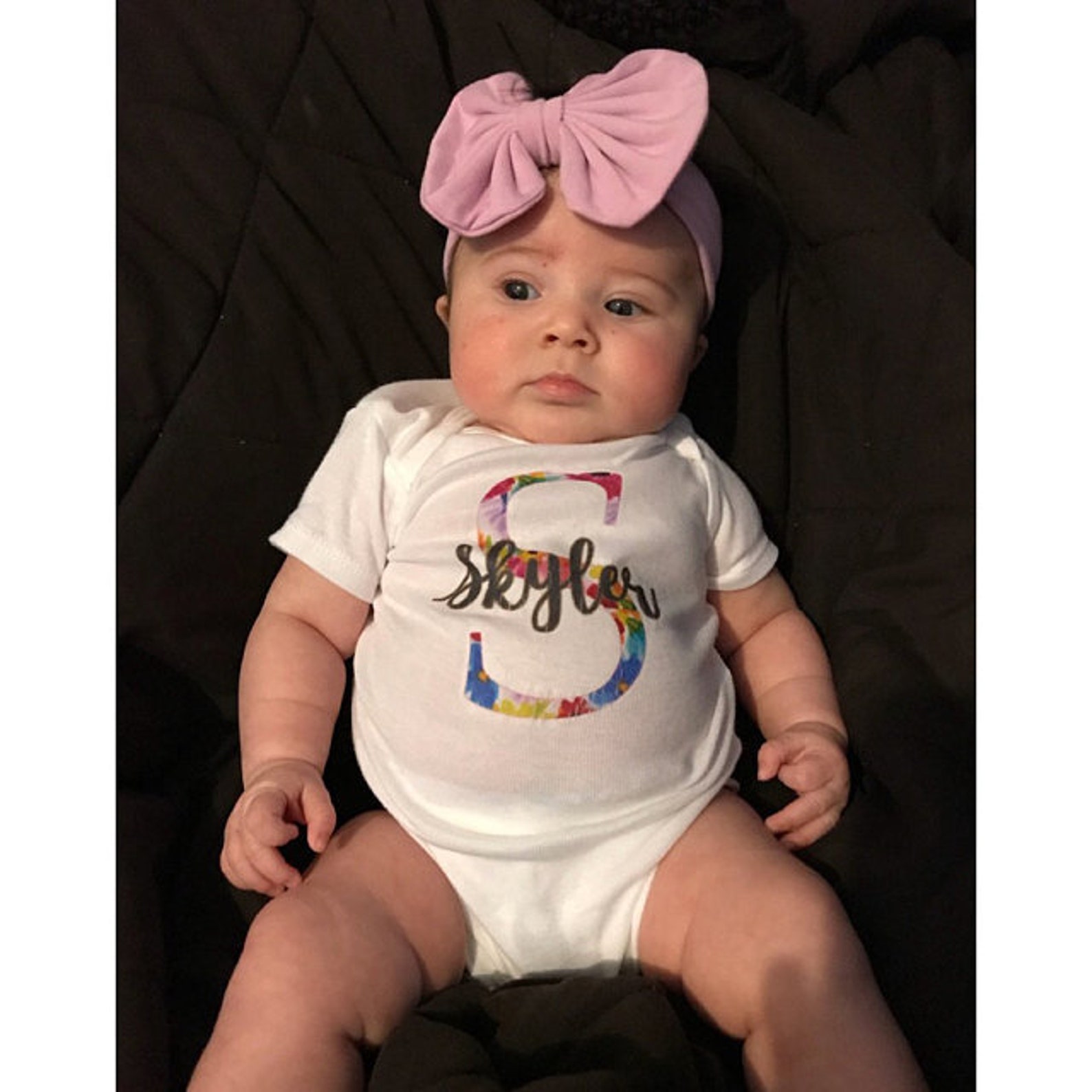 Custom Baby Name Onesie® Newborn Baby Girl Romper Baby Etsy