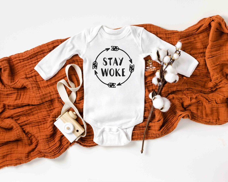 Stay Woke Baby Onesie® / Toddler Shirt BLM Baby Activist Etsy