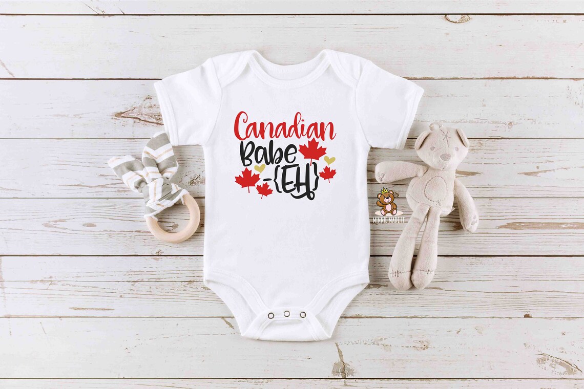 Canadian Babe Eh Newborn Baby Onesie® Newborn Baby Romper Etsy