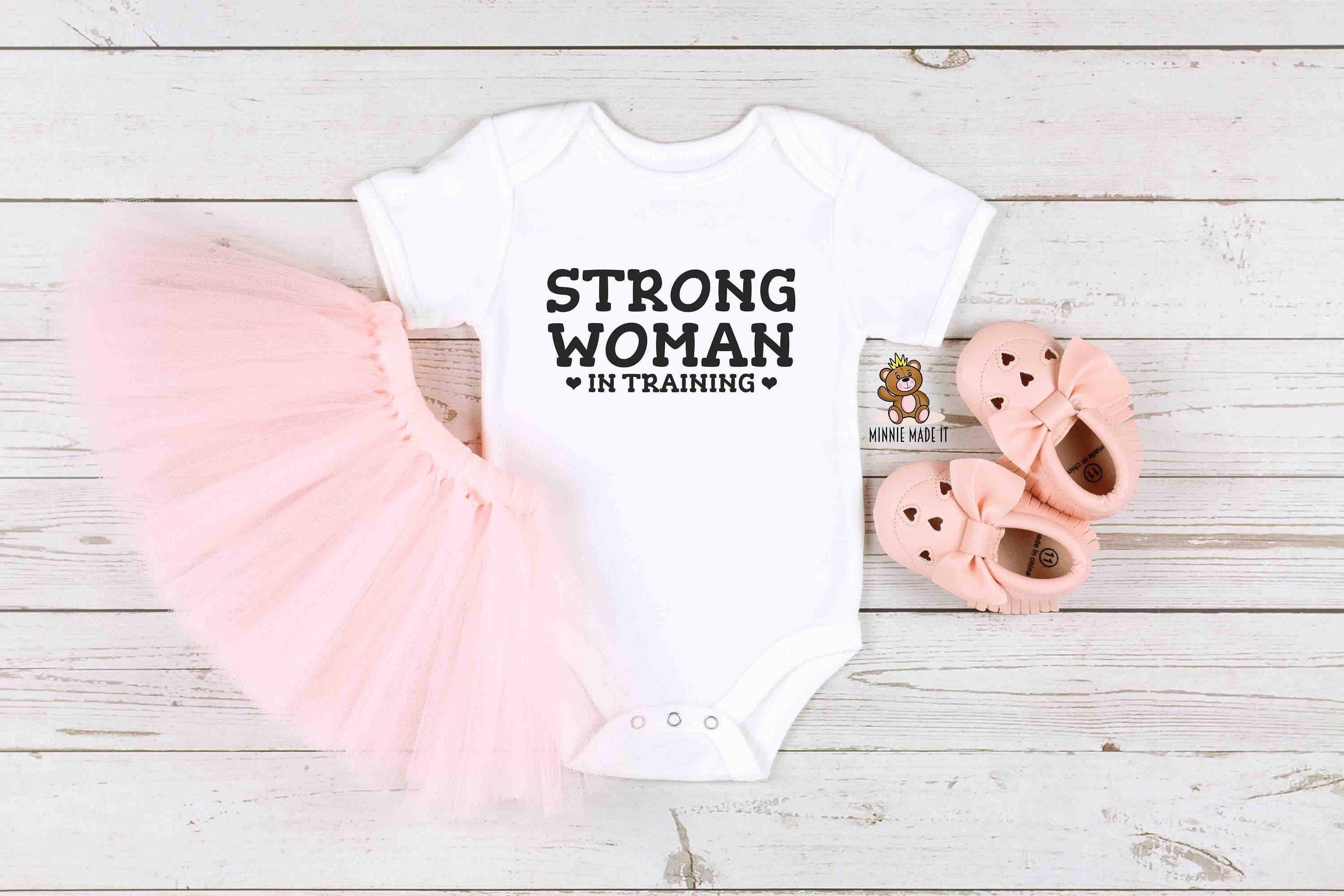Feminist Baby Onesie® Strong Woman in Training Baby Girl Etsy