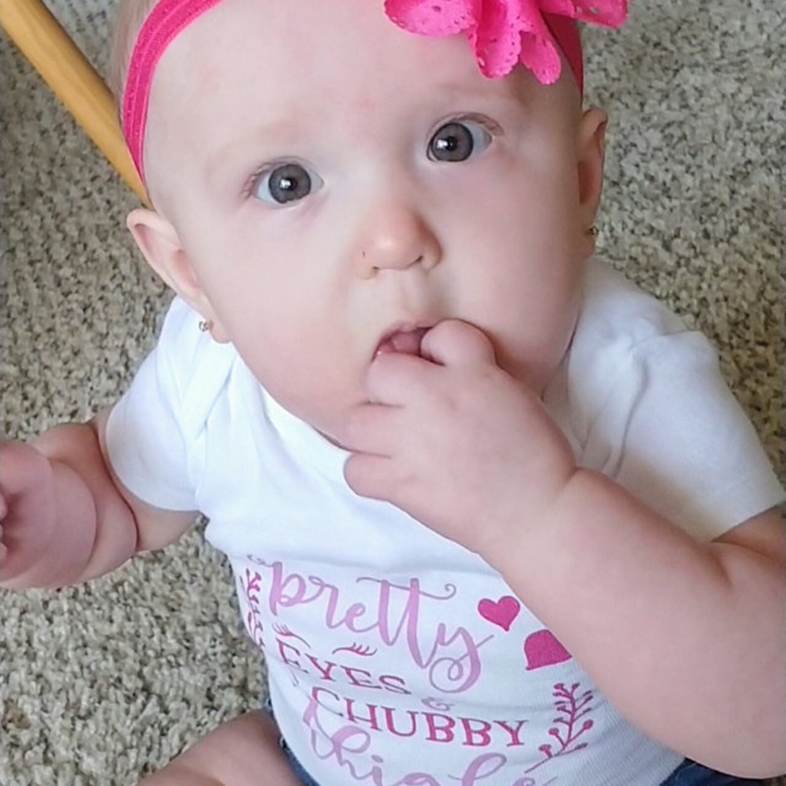 Pretty Eyes & Chubby Thighs Newborn Baby Girl Onesie® Baby Etsy