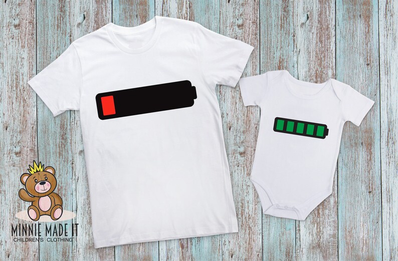 dad and baby matching onesie