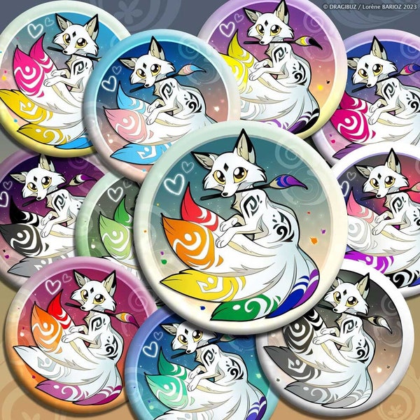 Badges Kitsune pride