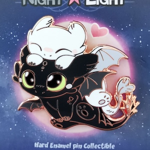 Light & Night Fury Hard Enamel Pin