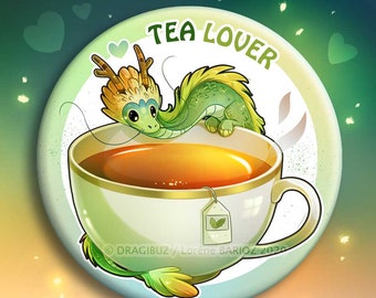 Tea lover buttons & Magnets