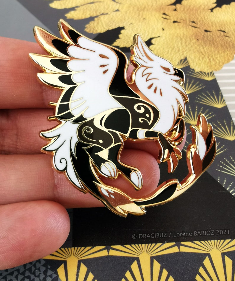 Gryphon Hard Enamel Pin image 2