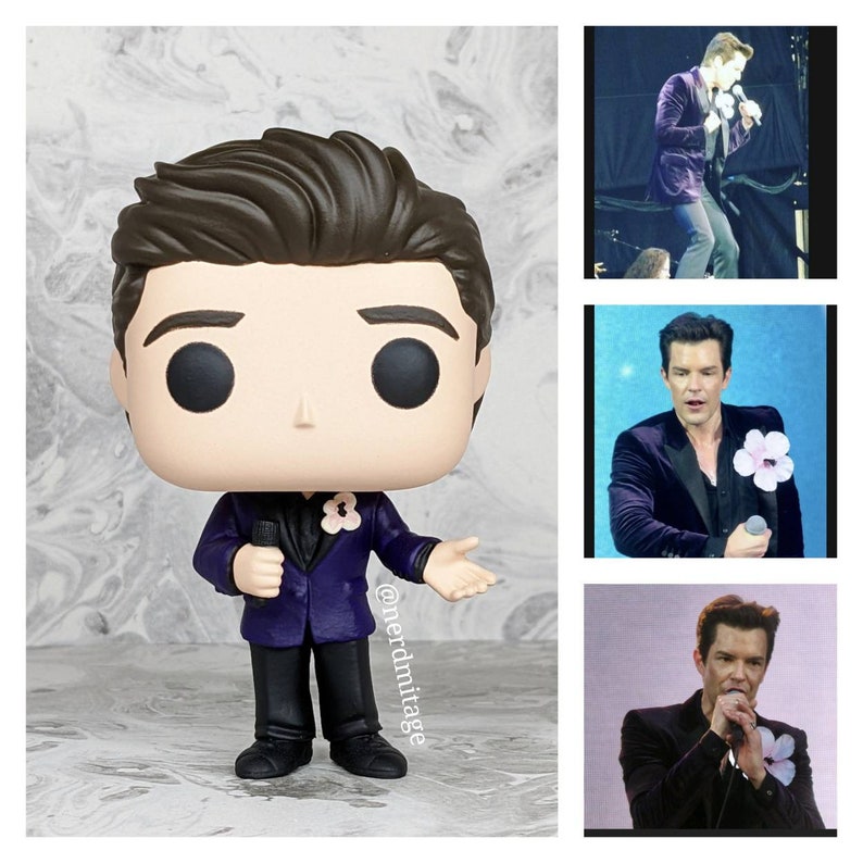 Now Taking Pre-Orders for May 20th Custom Brandon Flowers Inspired Pop w/ Full Box Your choice of Any Outfit, mic in hand included. image 5