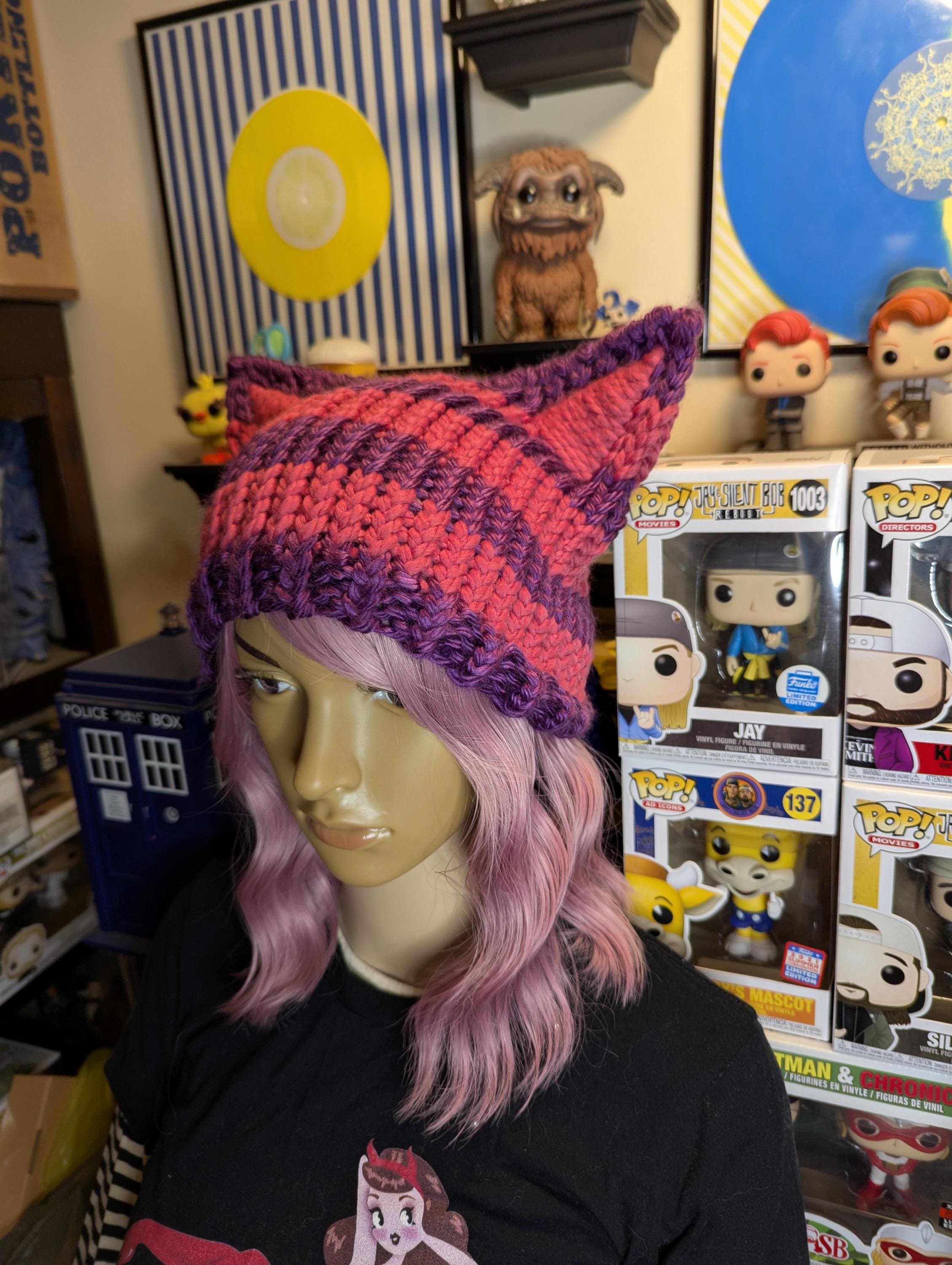 Alice in Wonderland Inspired Custom Made Cheshire Cat Hat, Pink