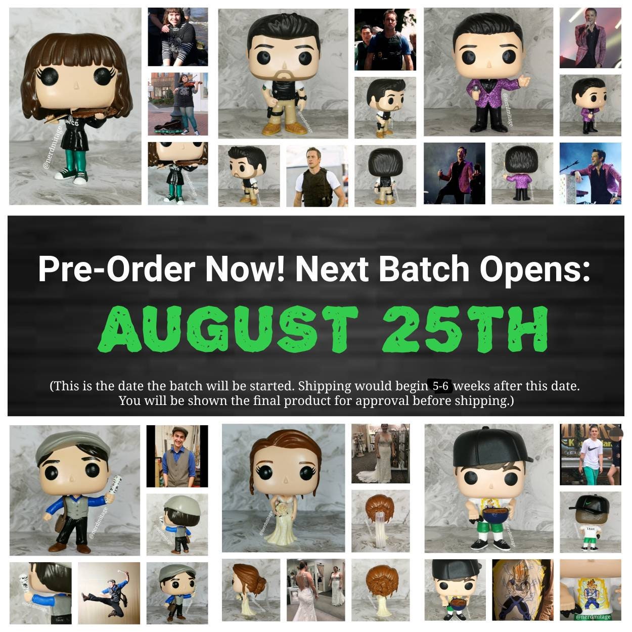 April-aug Orders SOLD OUT Custom Funko Pop With Front of Box | Etsy