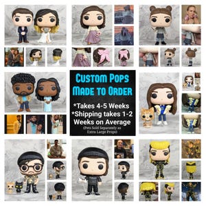 Custom Funko Pop with Full Handmade Custom Box *Please Read Photo Slideshow and Listing for Details*