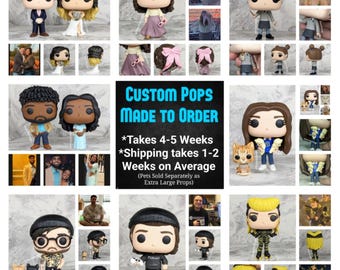 Niestandardowa figurka Funko Pop; zdobiona tylko przednia część pudełka *Proszę przeczytać pokaz slajdów i ofertę, aby uzyskać szczegółowe informacje*
