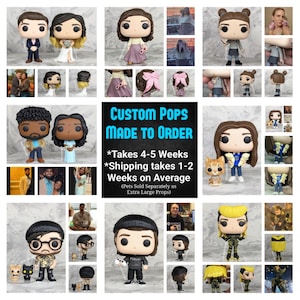 Custom Funko Pop; NO BOX Included, Just the Finished Pop Wrapped Very Carefully *Please Read Photo Slideshow and Listing for Details*